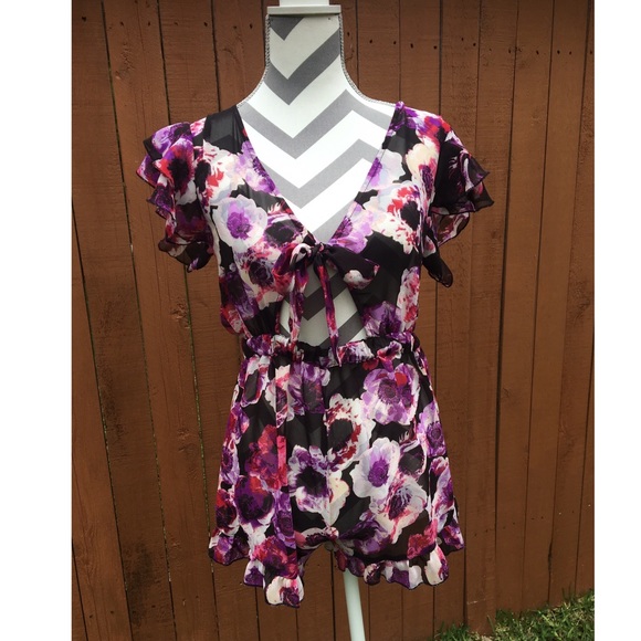 ASOS Other - ASOS Floral Swim Romper